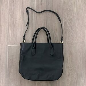 J.Crew Top Handle Black Bag with Shoulder Strap